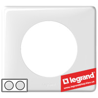Рамка 2-я Legrand Celiane 66632 (белый глянец)