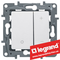 Светорегулятор кнопочный Legrand Etika 20-400Вт (белый)