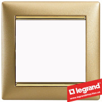 Рамка однопостовая Legrand Valena 770301 (матовое золото)
