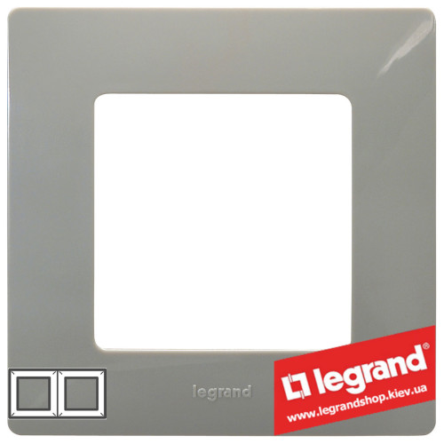 Рамка 2-я Legrand Etika 672522 (светлая галька)