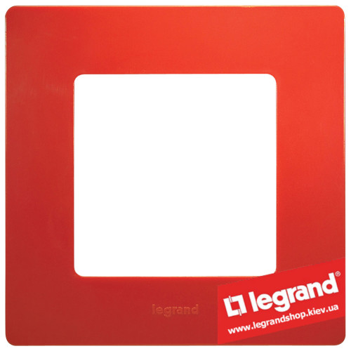 Рамка 1-я Legrand Etika 672531 (красная)