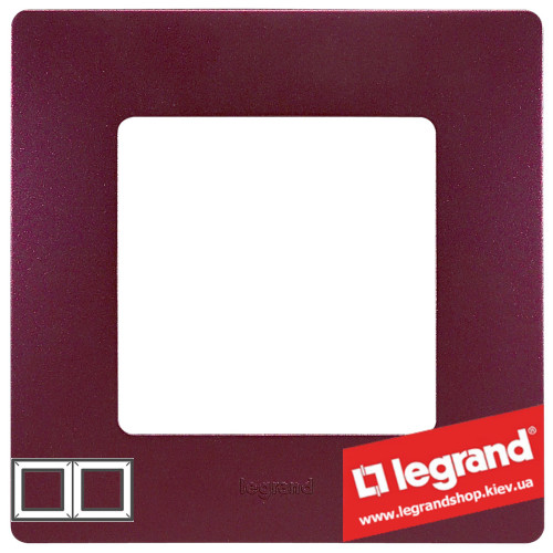 Рамка 2-я Legrand Etika 672562 (сливовый)