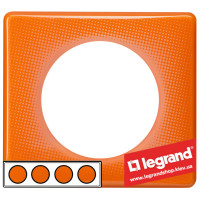 Рамка 4-я Legrand Celiane 66654 (оранжевый муар)