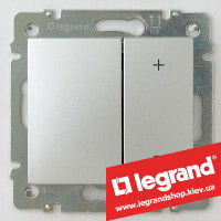 Светорегулятор кнопочный Legrand Valena 40-400Вт 770262 (алюминий)