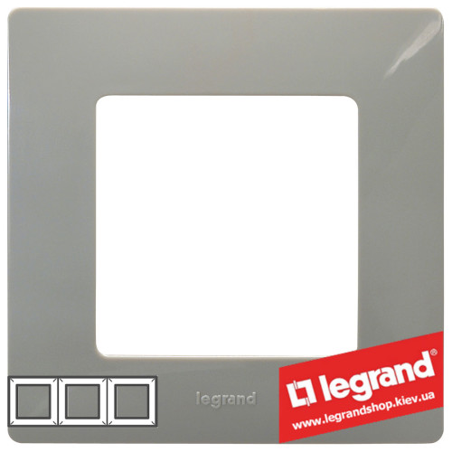 Рамка 3-я Legrand Etika 672523 (светлая галька)