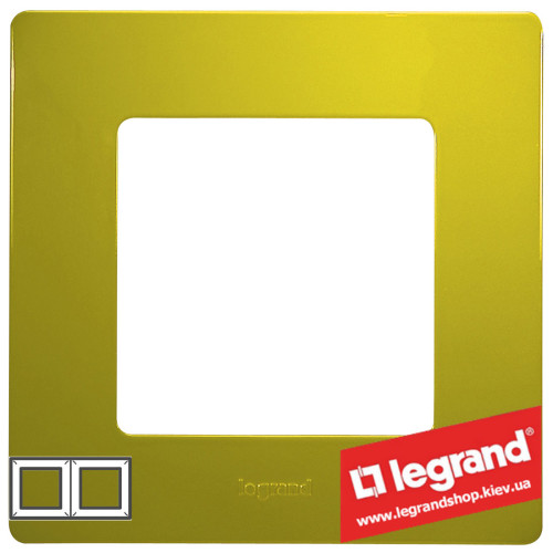 Рамка 2-я Legrand Etika 672542 (зеленый папоротник)